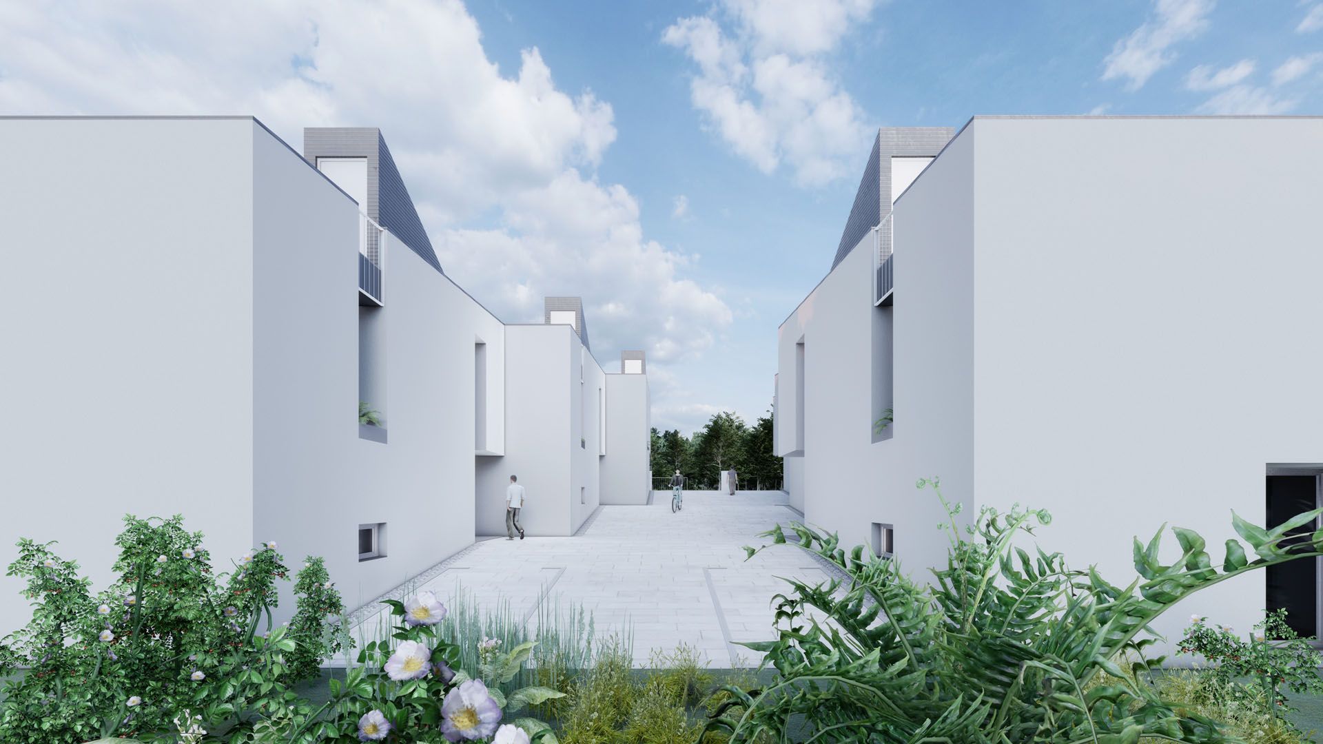 Kuće u nizu Lovački put · Domizil gradnja Render 6