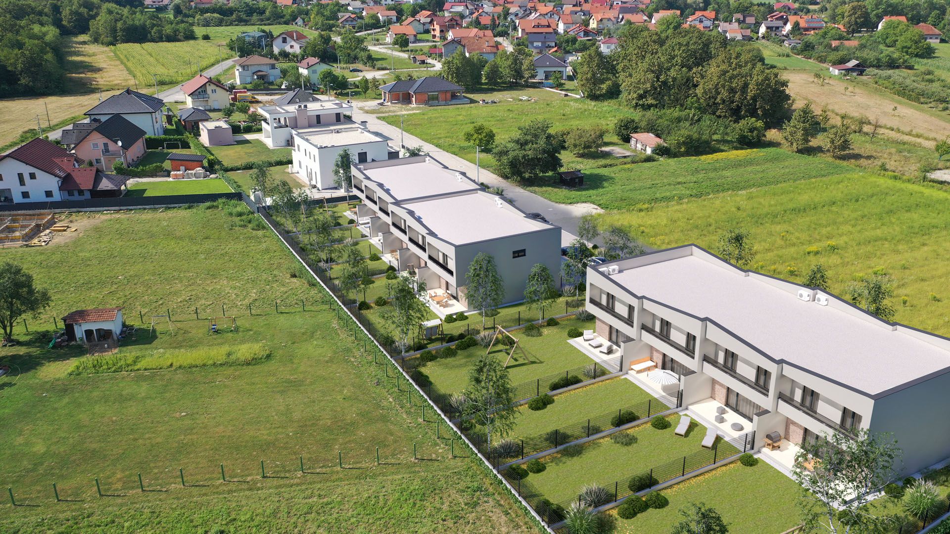 Kuće u nizu, Sveta Nedelja · JID NEKRETNINE Render 8