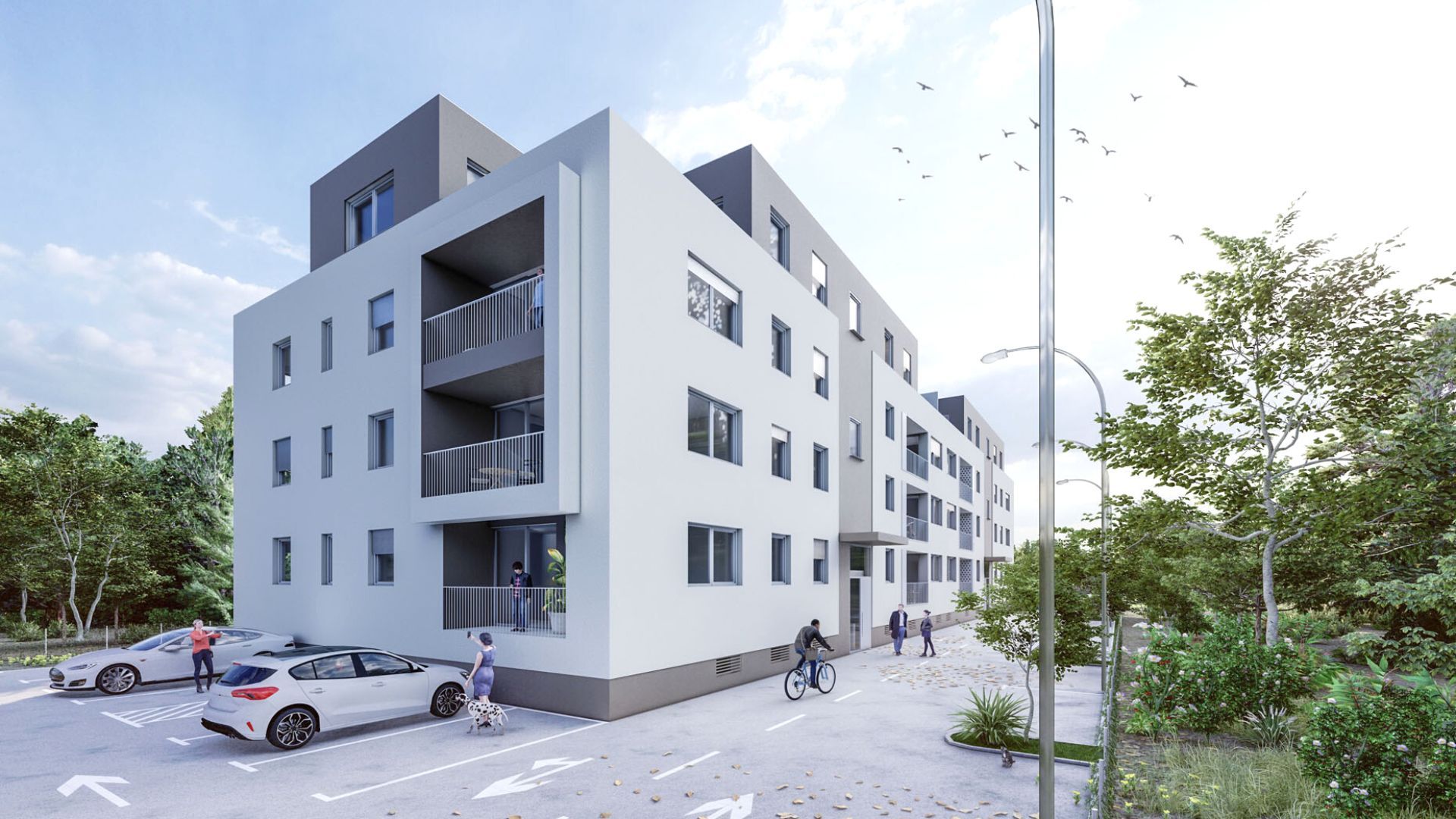 Projekt Zaprešić - Nova ulica · Domizil gradnja Render 1