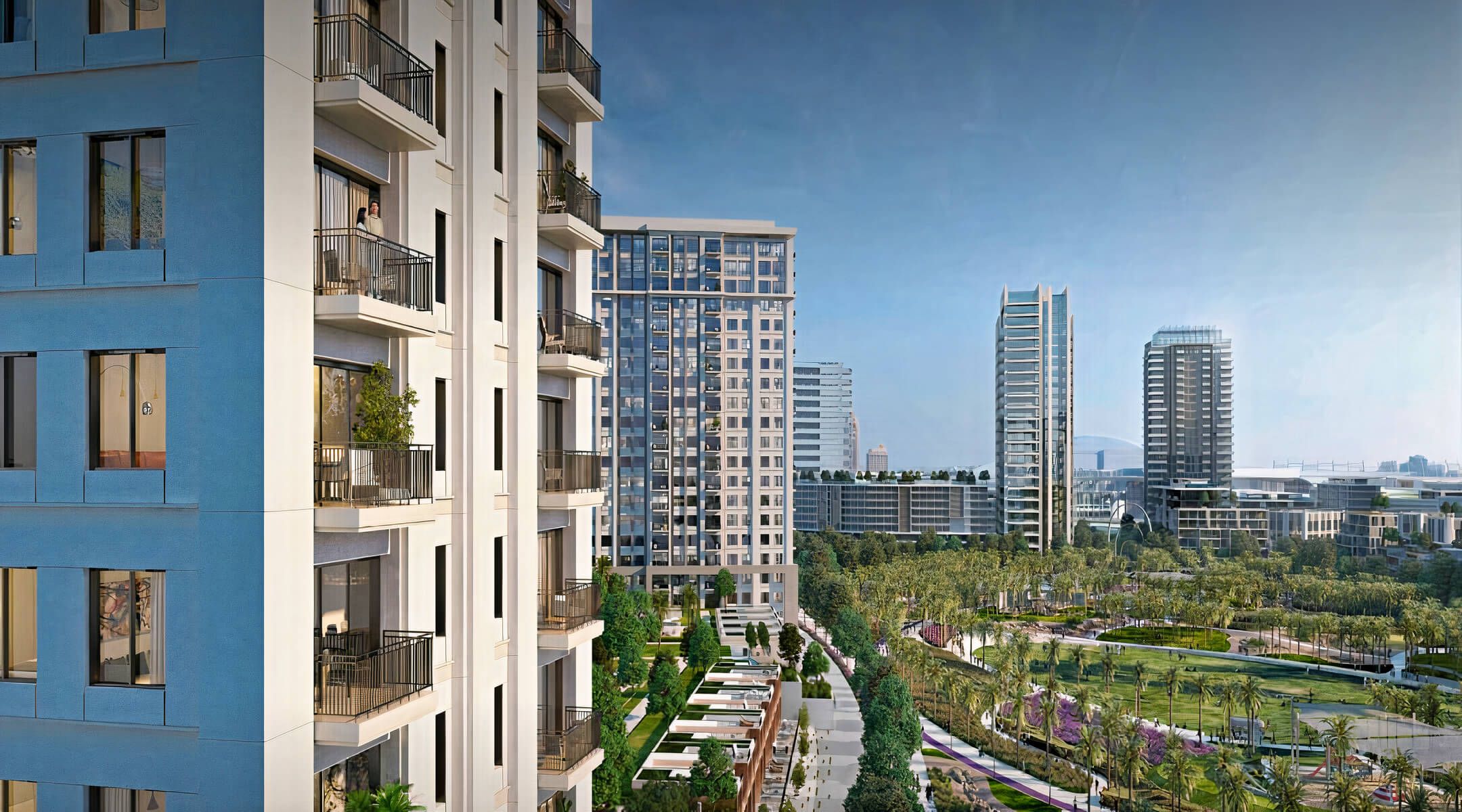 Park field at Dubai Hills · Emaar Properties Render 7