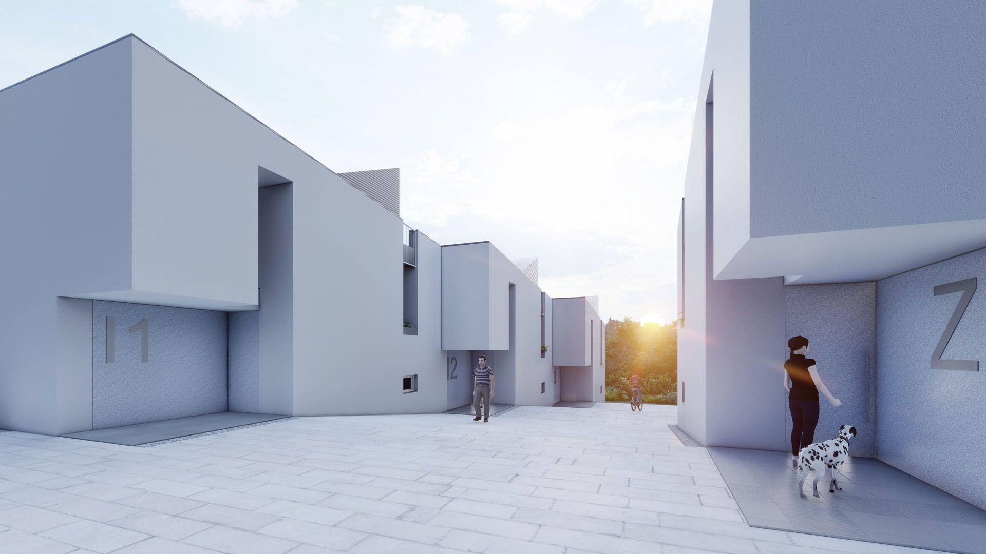 Kuće u nizu Lovački put · Domizil gradnja Render 5