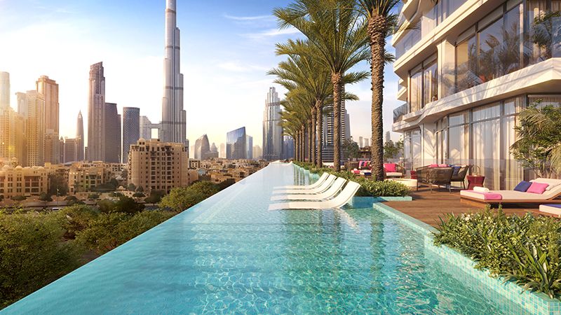 W Residences Downtown, Dubai · DarGlobal by DAR AL ARKAN Render 6