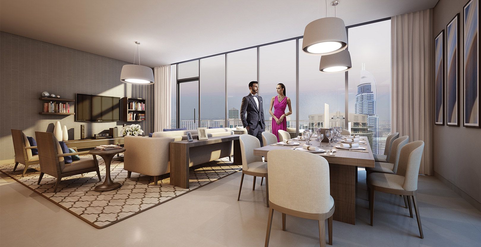 BLVD Heights, Dubai Downtown · Emaar Properties Render 4