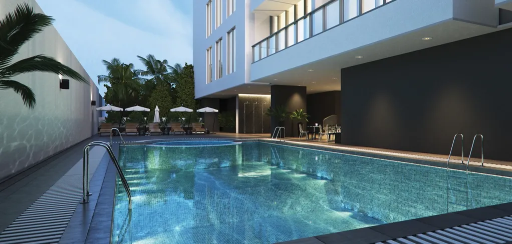 Marina Arcade · Mada'in Properties Render 2