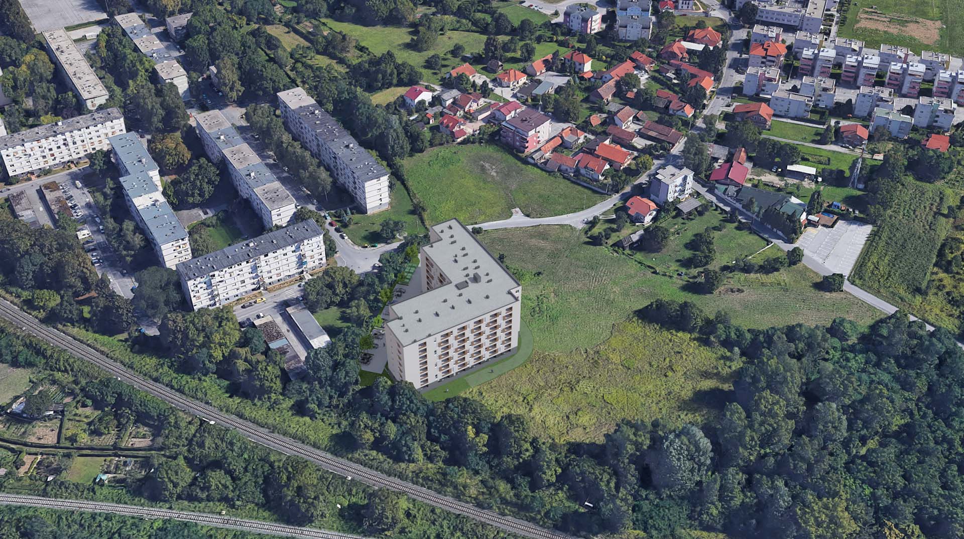 Projekt Trnsko, Novi Zagreb · Domograd d.o.o. Render 6