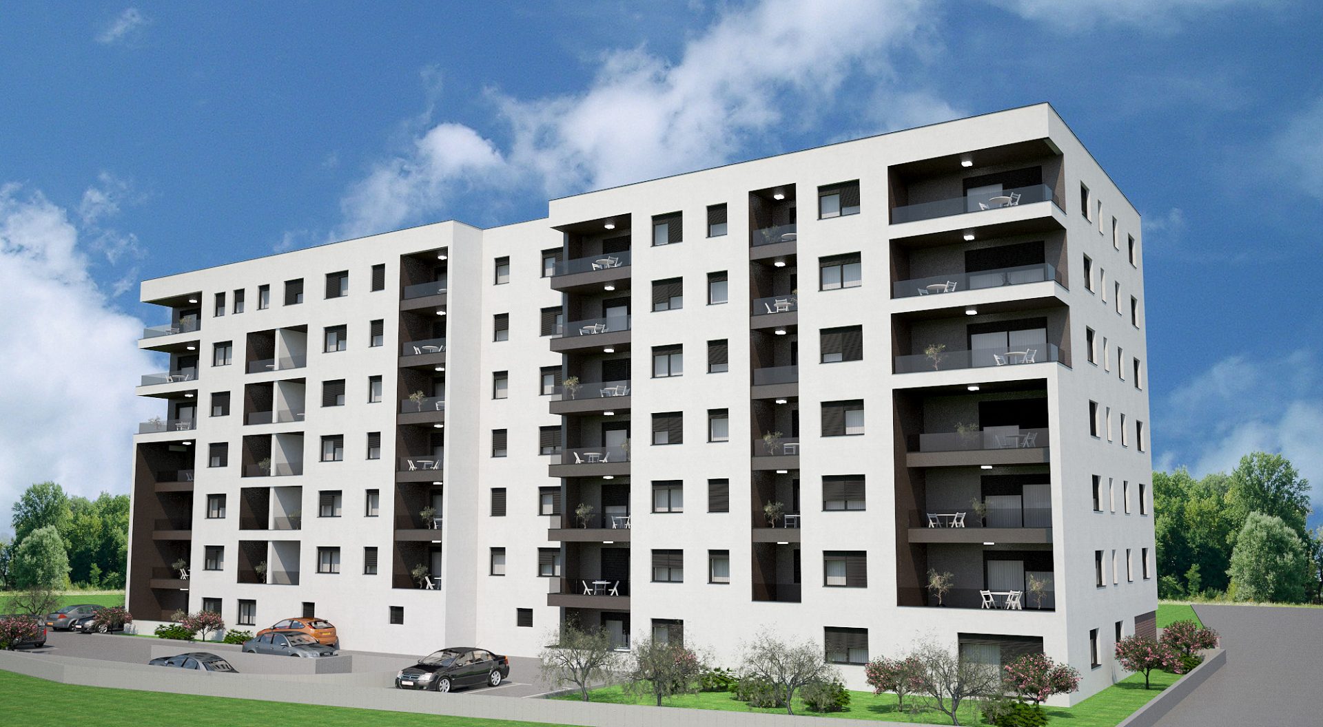 Wohnbau Projekt Špansko · Wohnbau Render 5