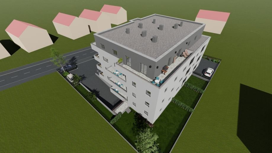 Višestambena zgrada Zaprešić, Mokrička ulica · G.I.B. NOVOGRADNJA Render 4