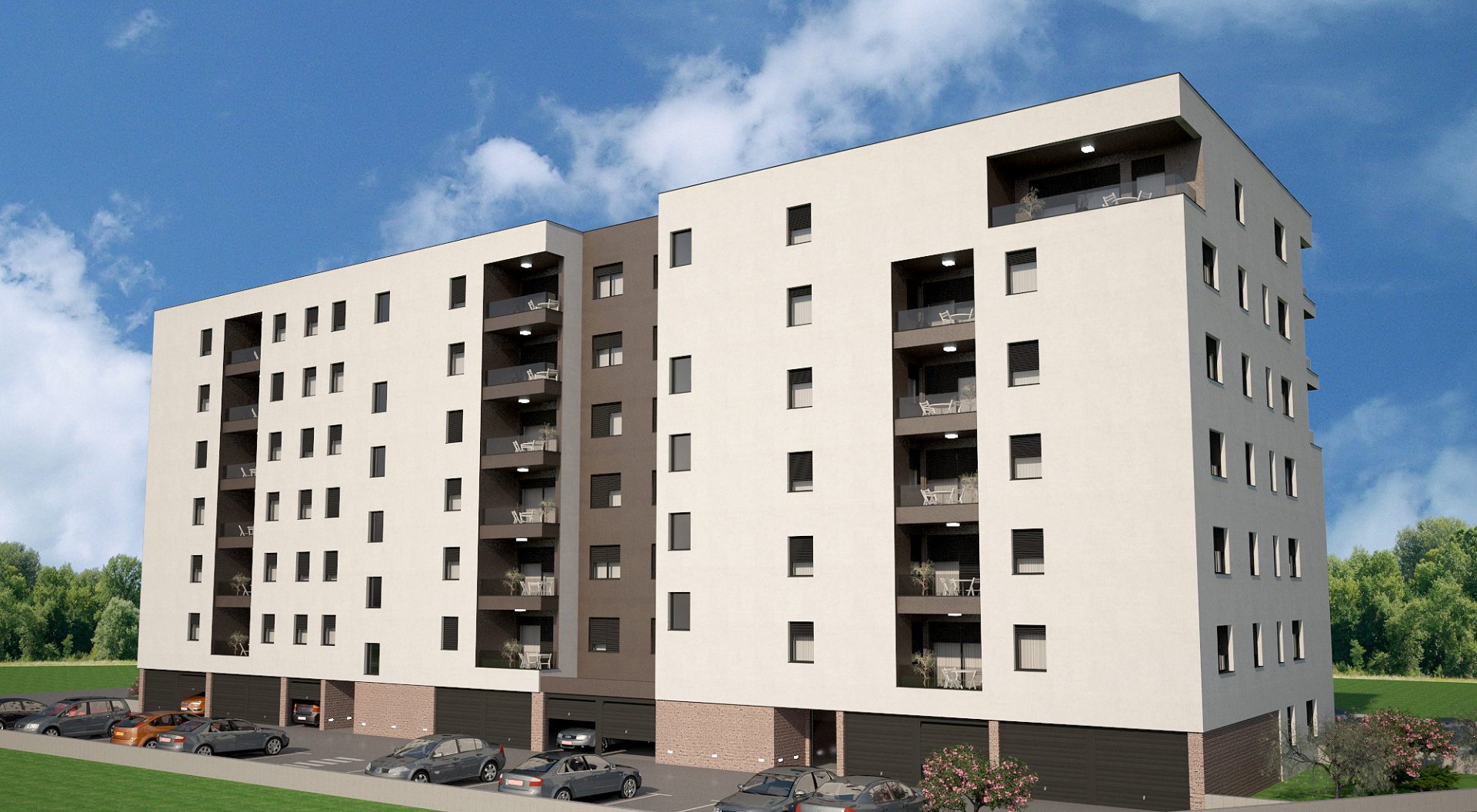 Wohnbau Projekt Špansko · Wohnbau Render 4