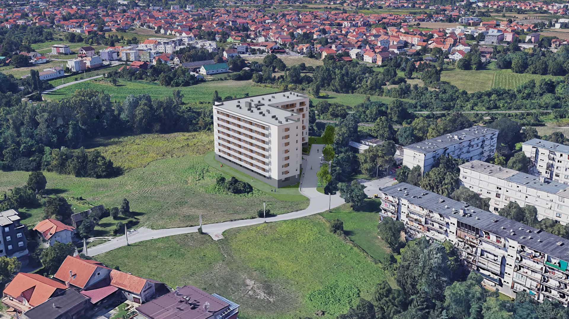 Projekt Trnsko, Novi Zagreb · Domograd d.o.o. Render 7