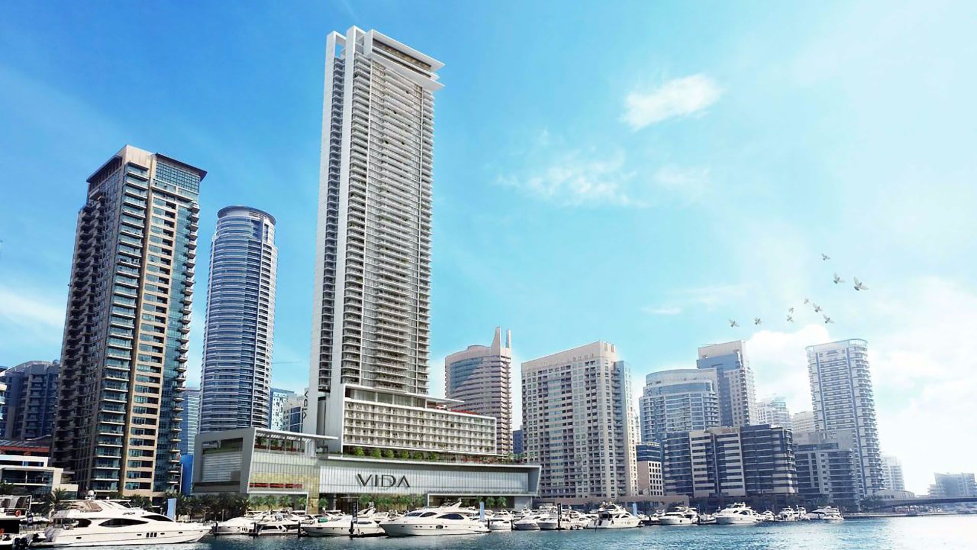 Vida Residences Dubai Marina, Emaar · Emaar Properties Render 1
