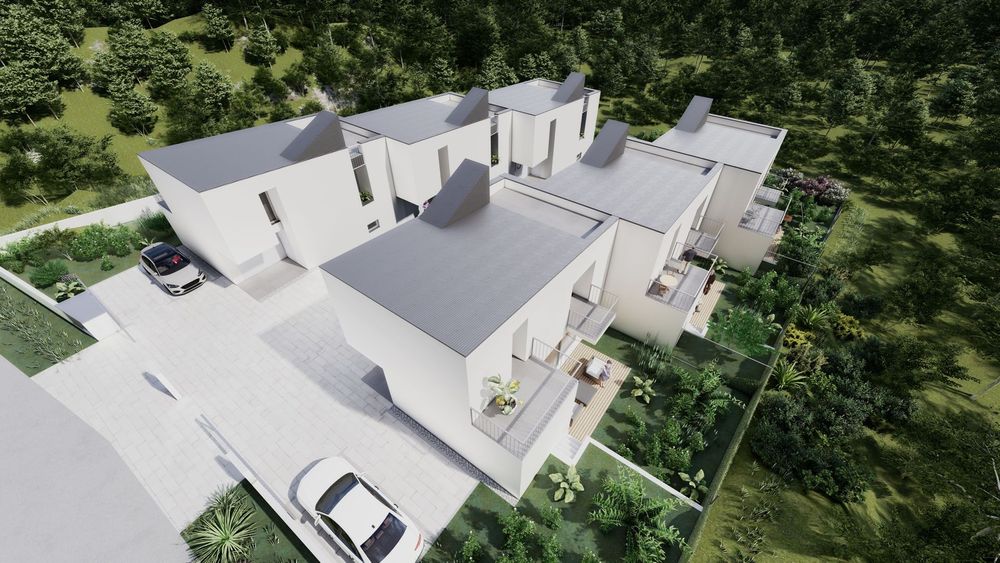 Kuće u nizu Lovački put · Domizil gradnja Render 1