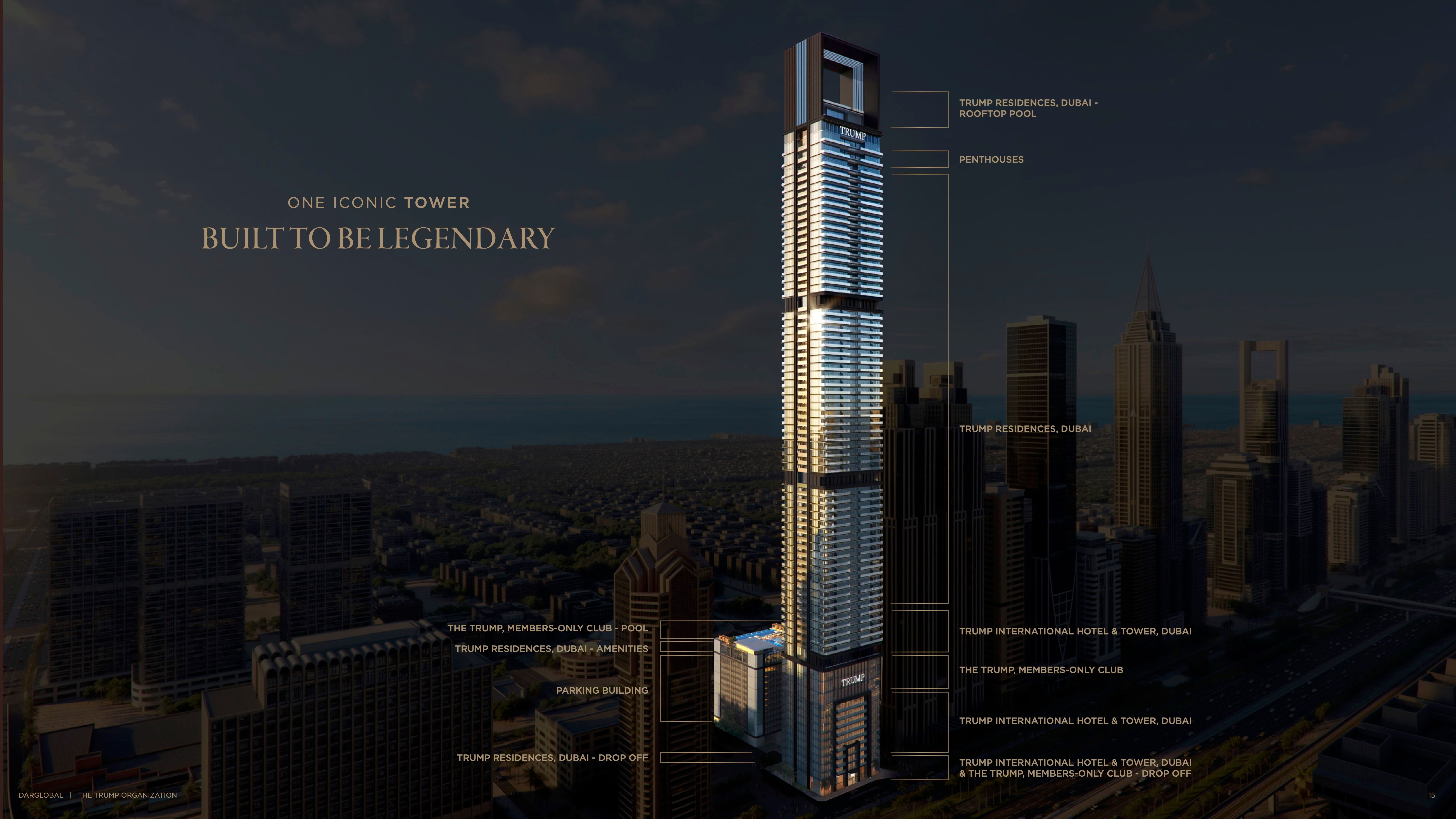 Trump Tower Dubai · DarGlobal by DAR AL ARKAN Render 6