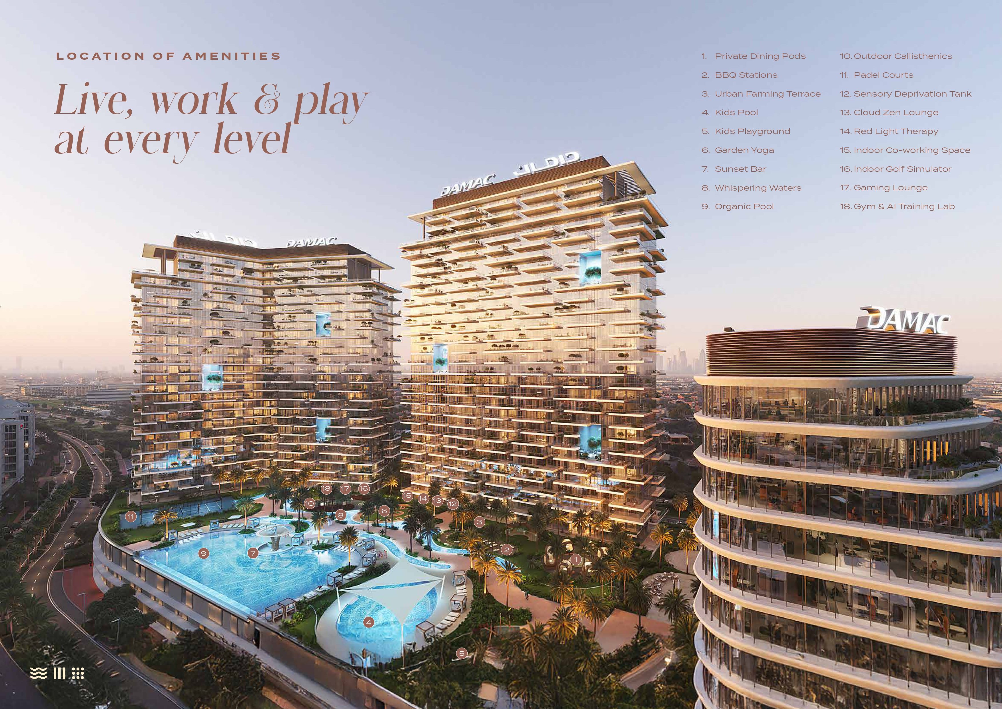 DAMAC DISTRICT · Damac Crescent Properties Render 3