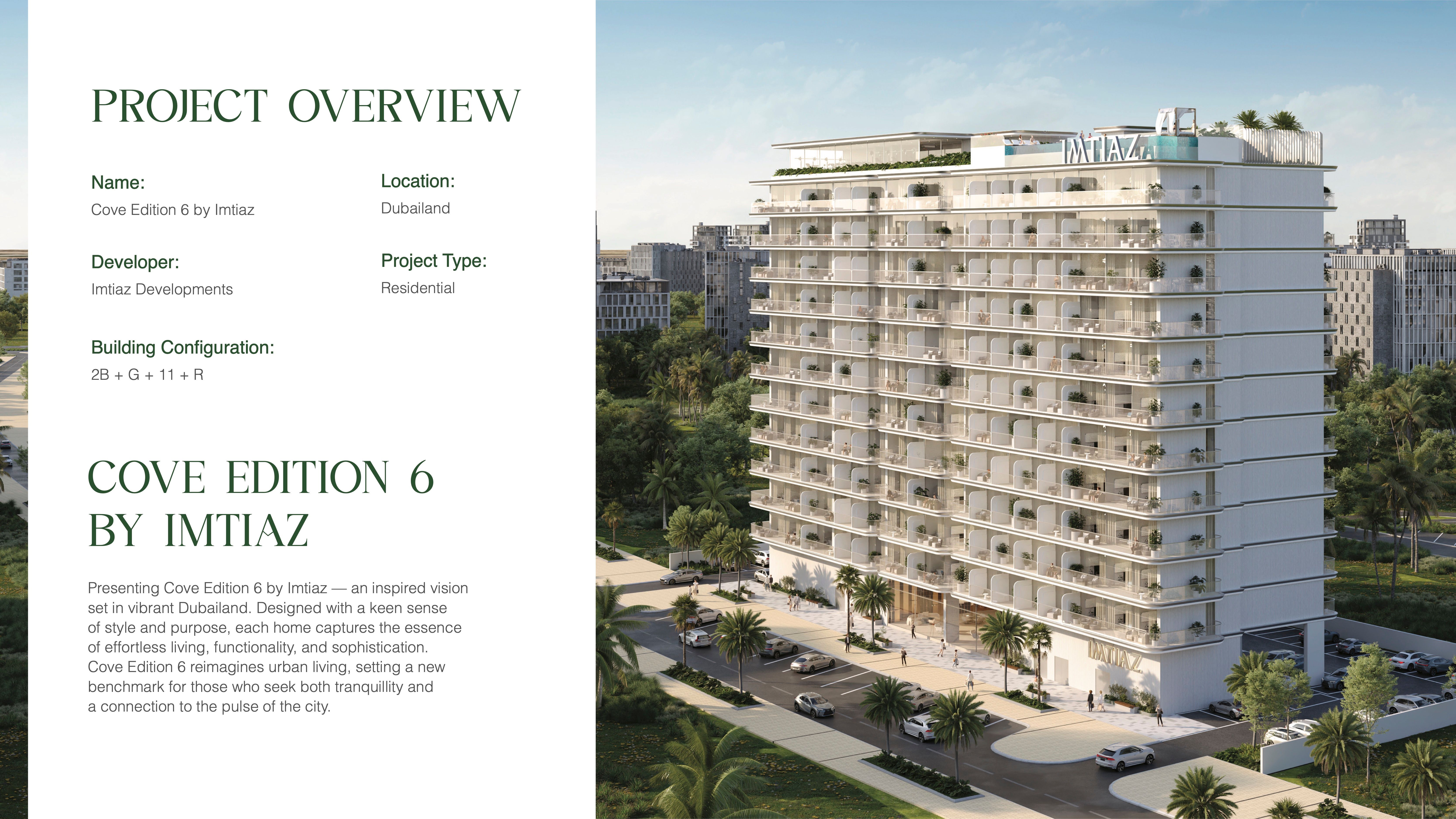 COVE EDITION RESIDENCE 6 BY IMTIAZ · Imtiaz Cove Real Estate Development L.L.C Render 2