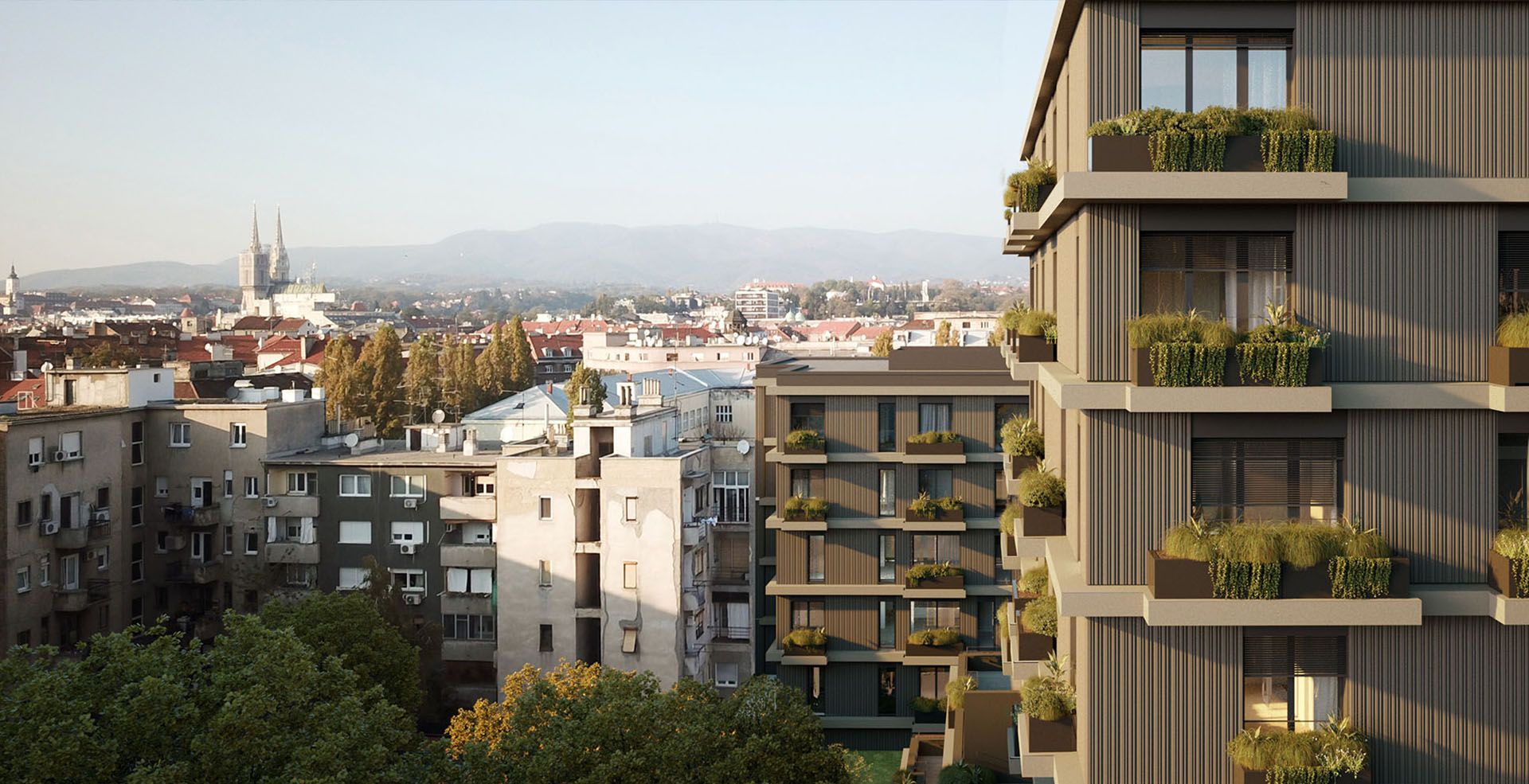 Park Kneževa, križanje Branimirove i Kneza Borne · VMD Grupa Render 6
