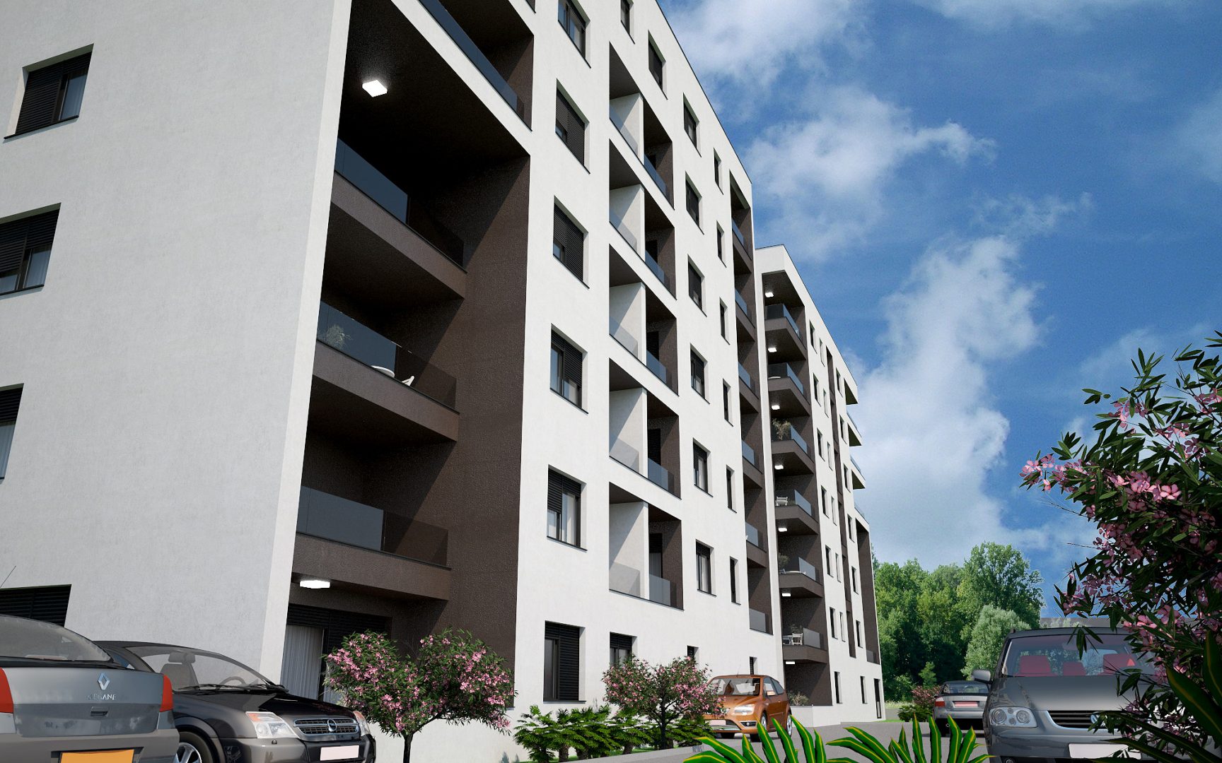 Wohnbau Projekt Špansko · Wohnbau Render 1
