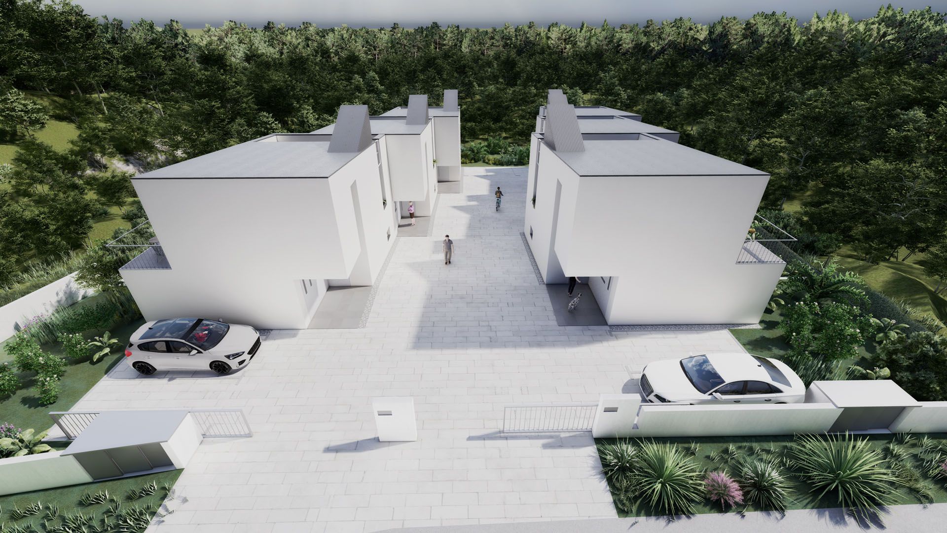 Kuće u nizu Lovački put · Domizil gradnja Render 7