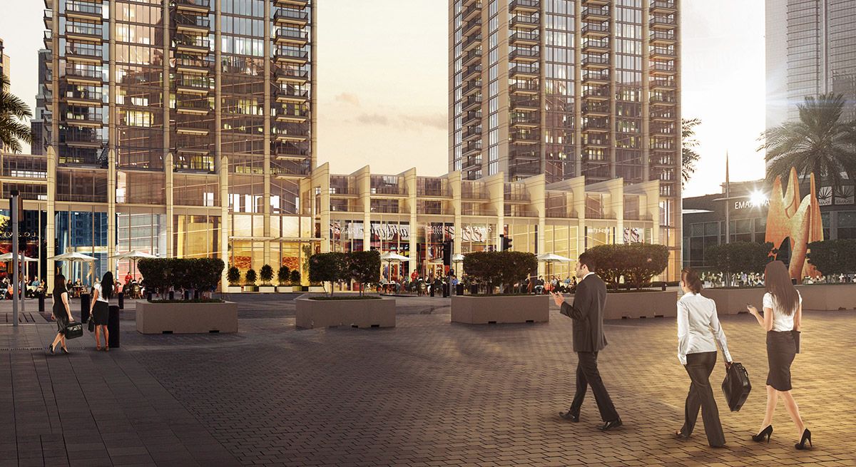 BLVD Heights, Dubai Downtown · Emaar Properties Render 3