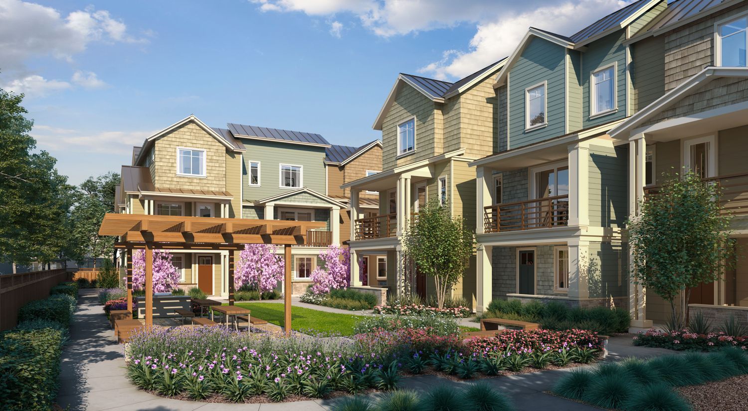 Sierra Vista Townhomes · Hamilton Avenue Render 1