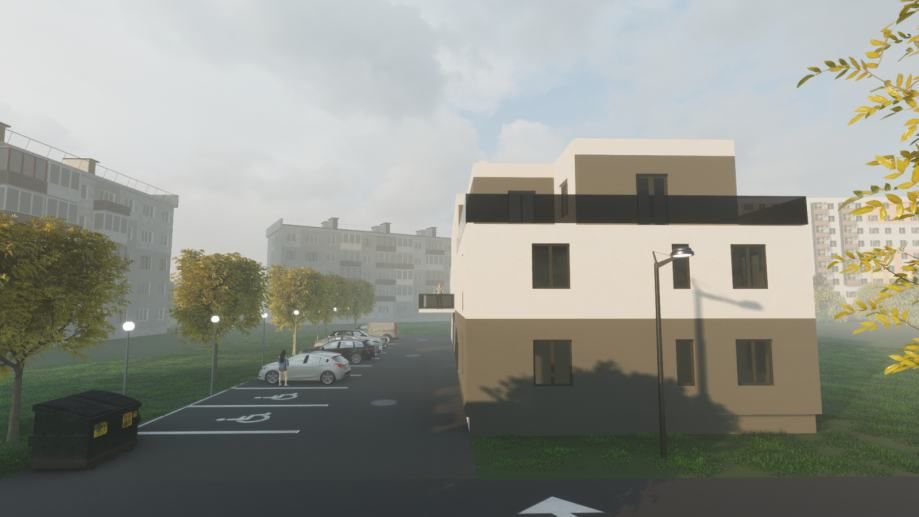 Stambena zgrada Blato, Okimont · OKI Mont Render 5