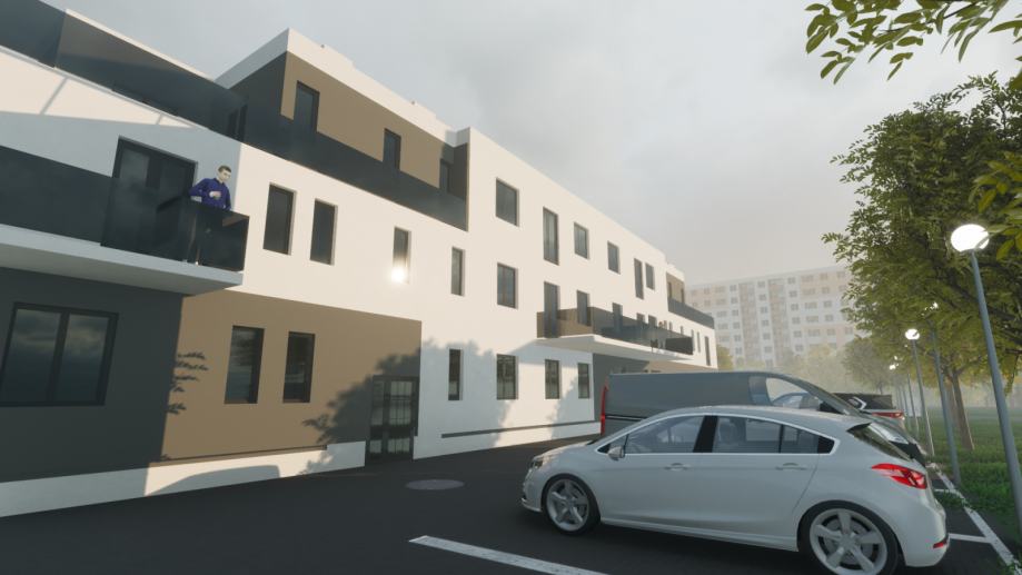 Stambena zgrada Blato, Okimont · OKI Mont Render 4