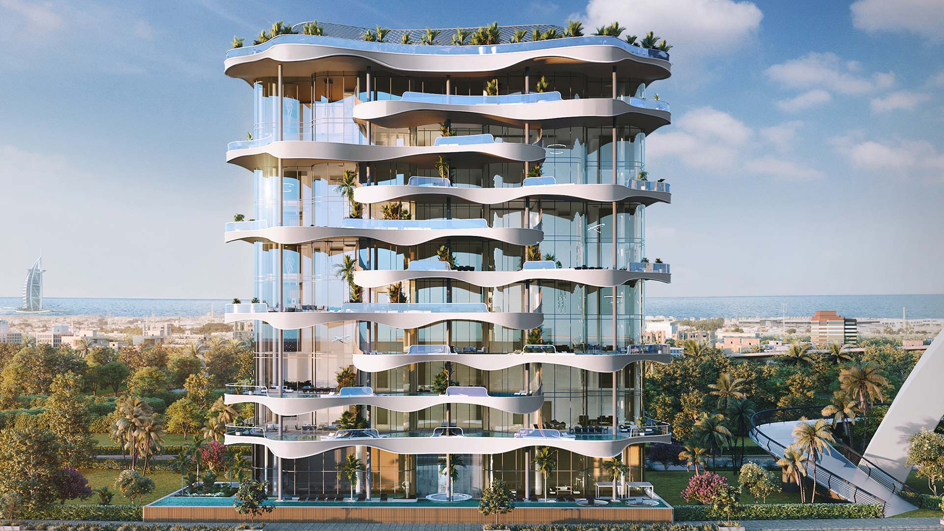 One Canal Residences, Dubai Water Canal · AHS Properties Render 1