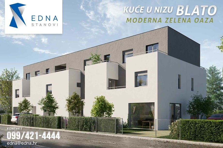 Kuće u nizu Blato, Novi Zagreb · EDNA STANOVI Render 2