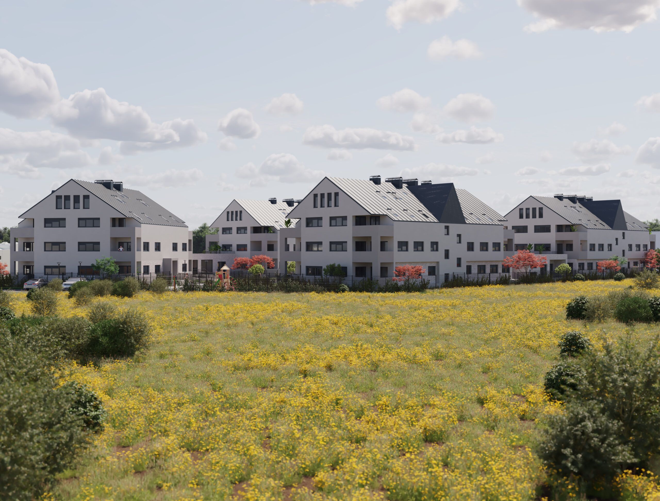 Projekt stambeno poslovnih zgrada Zdihovska, Blato · Arhitektonski studio Vučković Render 10
