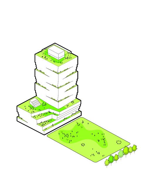 Mission Rock, Building F · Studio Gang Render 5