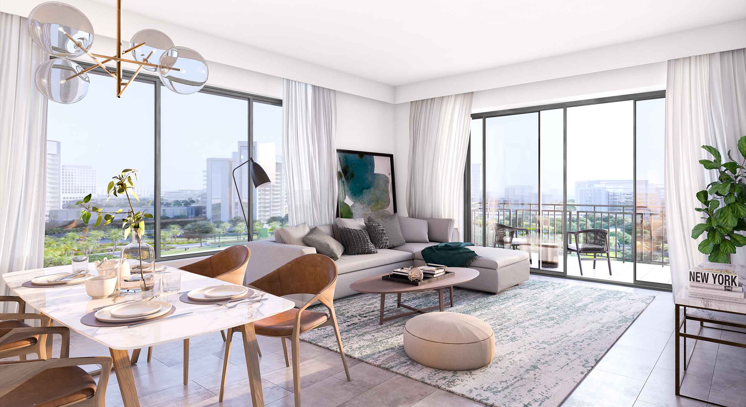 Park field at Dubai Hills · Emaar Properties Render 10