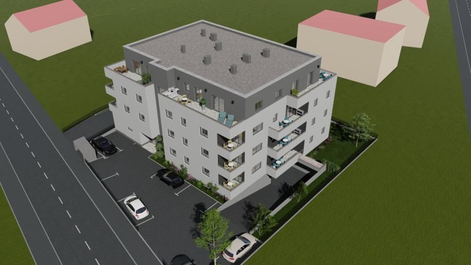 Višestambena zgrada Zaprešić, Mokrička ulica · G.I.B. NOVOGRADNJA Render 2