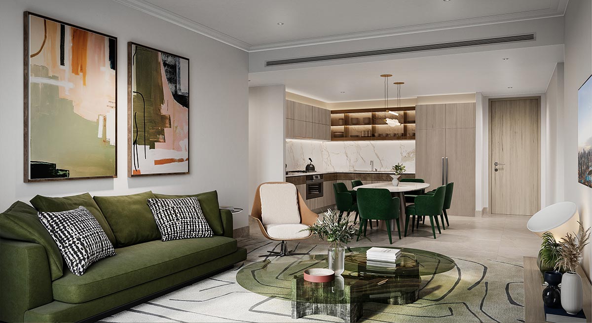 St. Regis Residences, Downtown Dubai · Emaar Properties Render 5