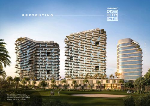 DAMAC DISTRICT · Damac Crescent Properties Render 1
