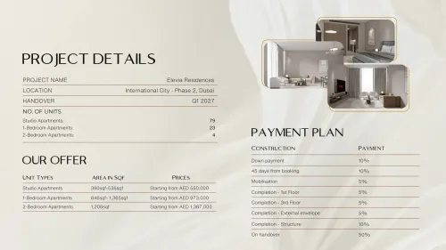 ELEVIA RESIDENCES · Valores Property Development L.L.C Render 12